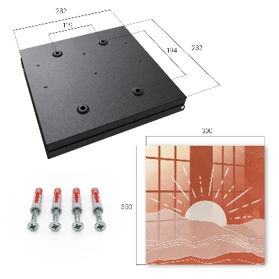 Wall mounted key box Orange dawn