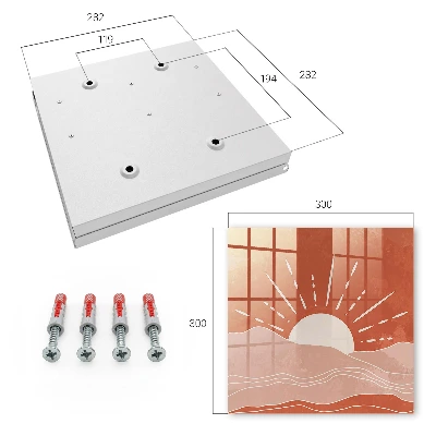 Wall mounted key box Orange dawn