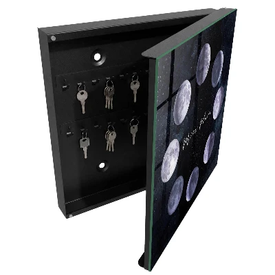Wall mounted key box Moon phases