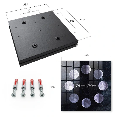 Wall mounted key box Moon phases
