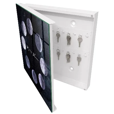 Wall mounted key box Moon phases