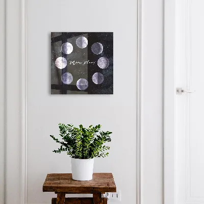 Wall mounted key box Moon phases