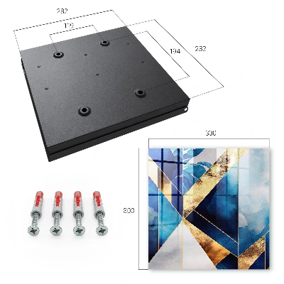 Wall mounted key box Blue elegance