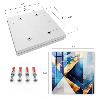Wall mounted key box Blue elegance