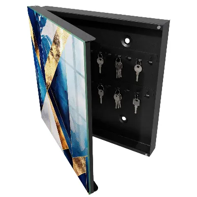 Wall mounted key box Blue elegance