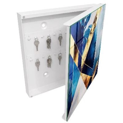 Wall mounted key box Blue elegance