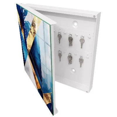 Wall mounted key box Blue elegance