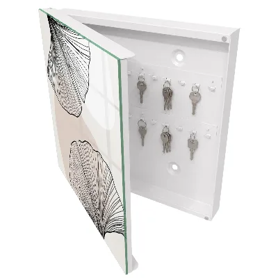Key cabinet Black leaves