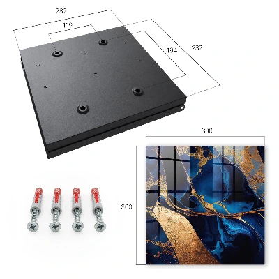 Key box for wall Night marble