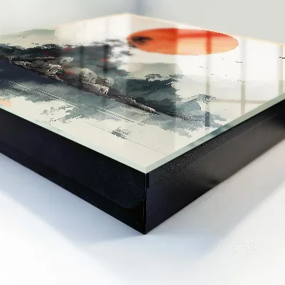 Wall mounted key box Mountain landscape