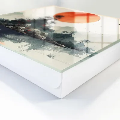 Wall mounted key box Mountain landscape