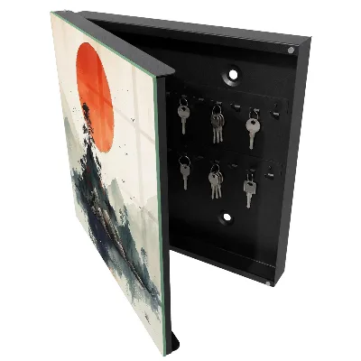 Wall mounted key box Mountain landscape