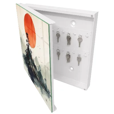 Wall mounted key box Mountain landscape