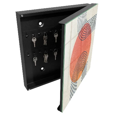 Key cabinet Geometric lines