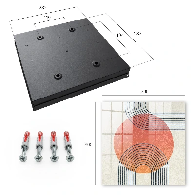 Key cabinet Geometric lines