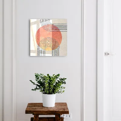 Key cabinet Geometric lines