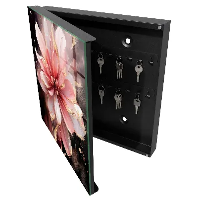 Key cabinet Pink flower