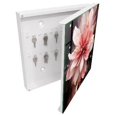 Key cabinet Pink flower