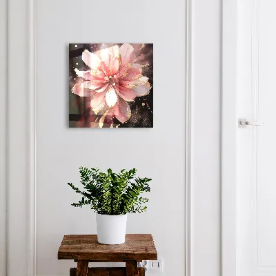 Key cabinet Pink flower
