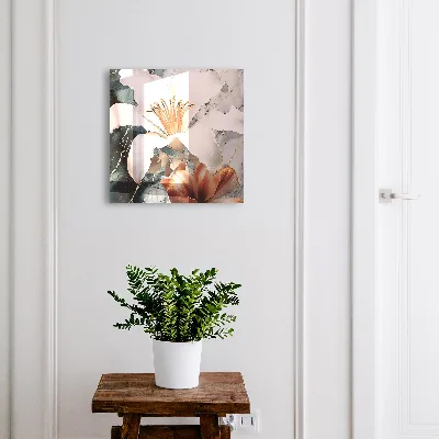 Wall mounted key box Floral elegance