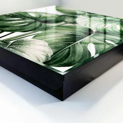 Wall mounted key box Green leaves