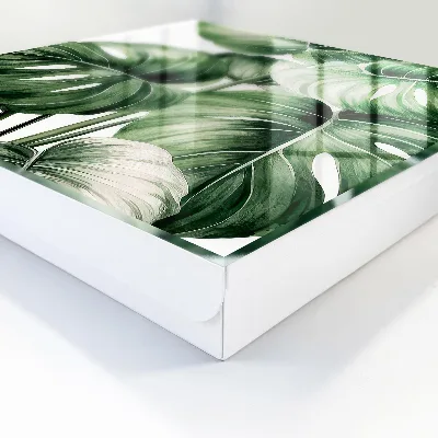 Wall mounted key box Green leaves