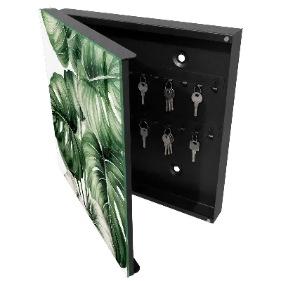 Wall mounted key box Green leaves