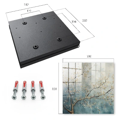 Wall mounted key box Nature relaxation