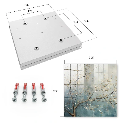 Wall mounted key box Nature relaxation