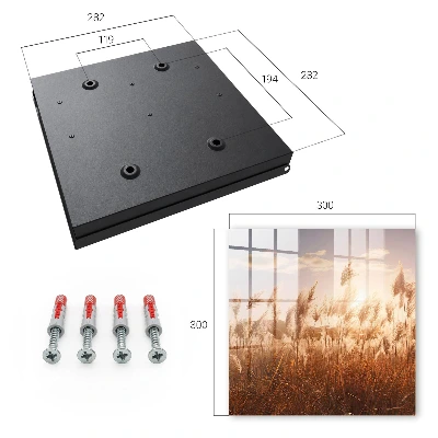 Wall mounted key box Sunset grasses