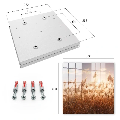 Wall mounted key box Sunset grasses