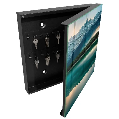 Wall mounted key box Mountain reflection