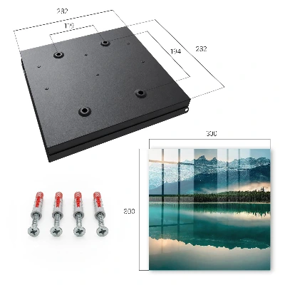 Wall mounted key box Mountain reflection