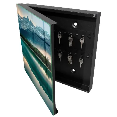 Wall mounted key box Mountain reflection