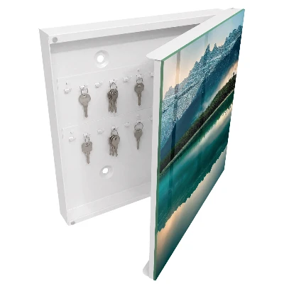 Wall mounted key box Mountain reflection