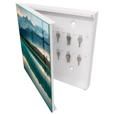 Wall mounted key box Mountain reflection