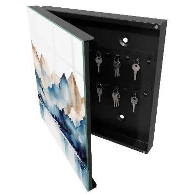 Key cabinet Watercolor mountains