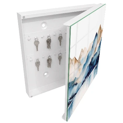 Key cabinet Watercolor mountains