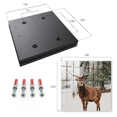 Key cabinet Winter deer