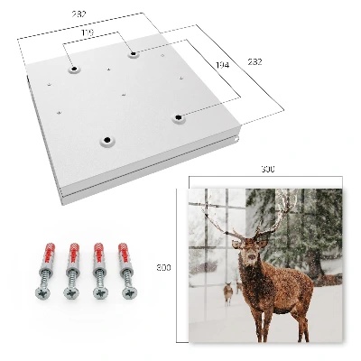 Key cabinet Winter deer