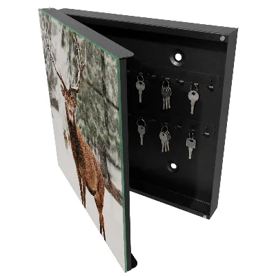 Key cabinet Winter deer