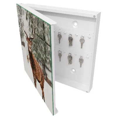 Key cabinet Winter deer