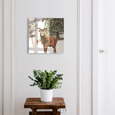 Key cabinet Winter deer