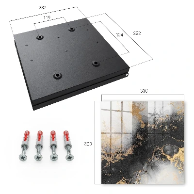 Key box for wall Black elegance