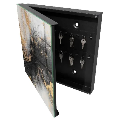 Key box for wall Black elegance
