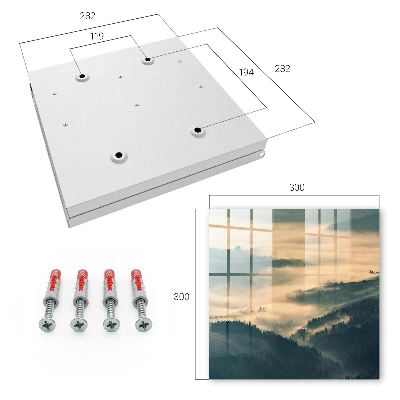 Wall mounted key box Misty hills