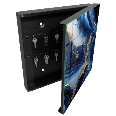 Key cabinet Navy blue streaks