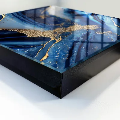 Key cabinet Navy blue streaks