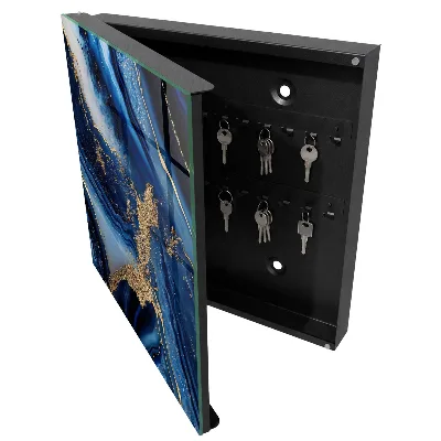 Key cabinet Navy blue streaks