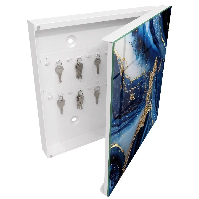 Key cabinet Navy blue streaks
